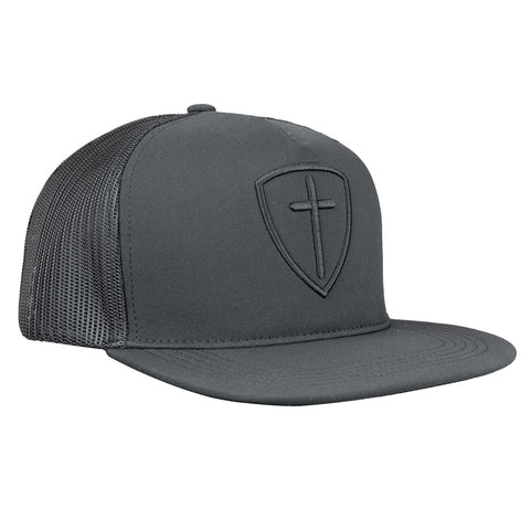 Kerusso Cap - Black Cross and Shield