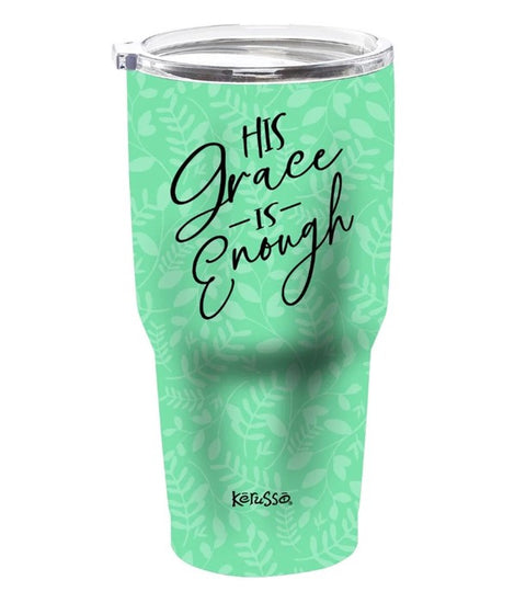 30 oz Dual Wall SS Mug - His Grace Is Enough