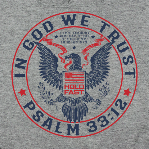 Hold Fast Mens Hoody In God We Trust Emblem